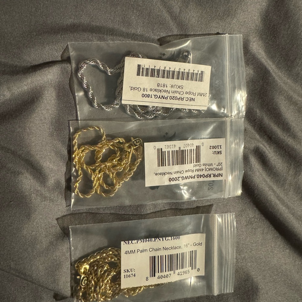 3 Rope Chain Necklaces - Picture 8 of 8